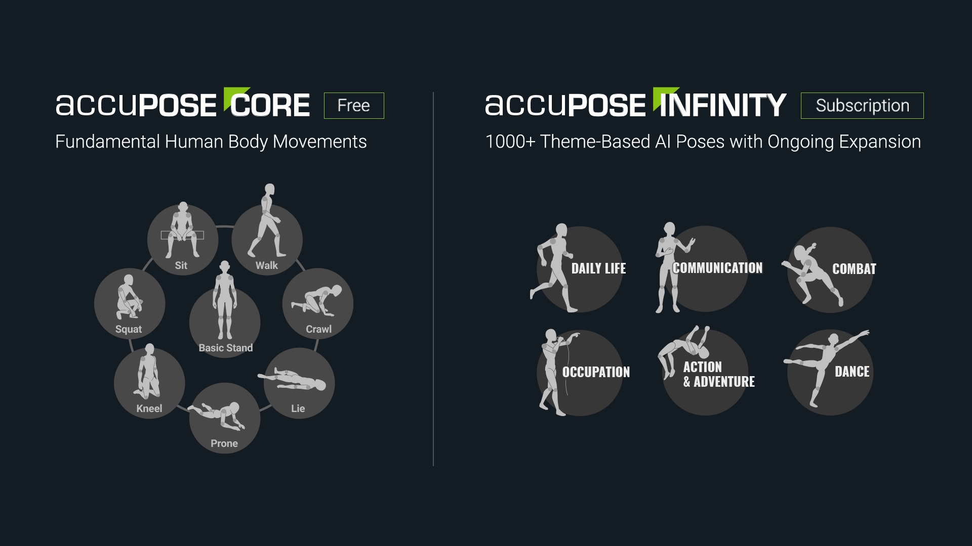 AccuPOSE screenshot - Fundamental Human Body Movements